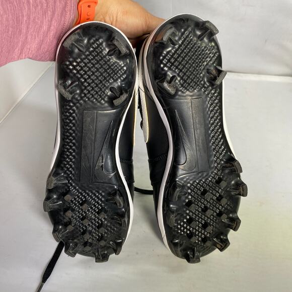 Nike Air Jordan 1 Retro MCS Men's Black White Cleats Baseball - Picture 4 of 5